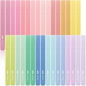Mr. Pen- Aesthetic Highlighters, 32 Pack, Chisel Tip, Pastel Colors, Cute Highlighters Assorted Colors, Cute Highlighters for School Highlighters, Highlighter Set, Pastel Highlighters