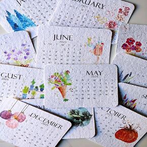 Plantable Seed Calendar 2025, from January 2025 to December 2025, the perfect modern greening calendar planner with plantable plants for planning, scheduling and organizing (2025)
