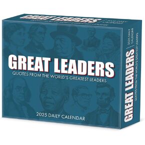 Willow Creek Press Great Leaders, Greatest Quotes Daily 2025 Box/Desk Calendar (5.86" x 4.72")