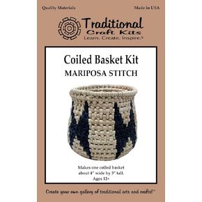 Traditional Craft Kits Coiled Basket Kit - Mariposa Stitch