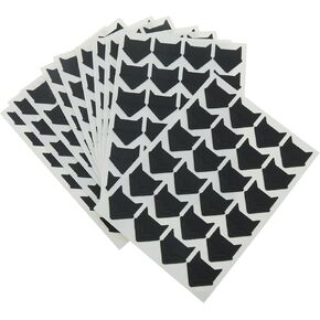 LUORNG 10 Sheets Self Adhesive Black Photo Corner Stickers Scrapbook Photo Mounting Corner for Decorating Photo Albums Photo Wall Greeting Card Picture Frame