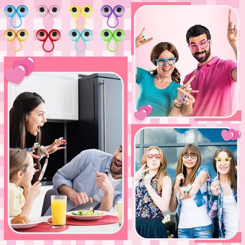 196 PCS Valentine's DIY Gifts for Kids تشمل 48 PCS حلقات العينين للعين ، 48 PCS مع 100 حقيبة لاصقة للهدايا المنزلية في الفصل الدراسي. in Kuwait