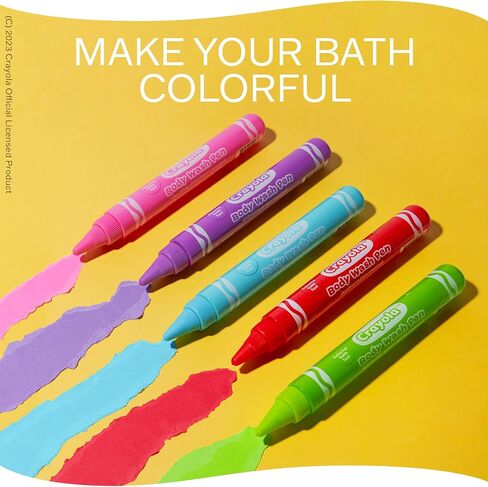 Crayola Taste Beauty Bathtub Bodywash Pens, Kids’ Bath Toys per Pack (3 pcs bundle), Adult Supervision Recommended in Saudi Arabia