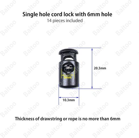 Toggles for Drawstrings,Double and Single Hole Spring Cord Locks Toggles Cord Plastic Ends Stopper for Paracord Rope in Saudi Arabia