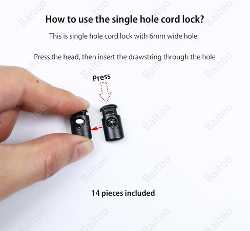 Toggles for Drawstrings,Double and Single Hole Spring Cord Locks Toggles Cord Plastic Ends Stopper for Paracord Rope in Saudi Arabia