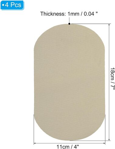 PATIKIL Iron-on Patches, 4Pcs 7x4 Inch Elbow Knee Velvet Patches Repair Patches Kit for Clothing Pants Shirts Jackets Mending and Decorating, Maroon Red in Saudi Arabia