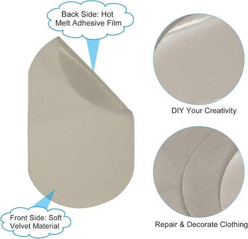 PATIKIL Iron-on Patches, 4Pcs 7x4 Inch Elbow Knee Velvet Patches Repair Patches Kit for Clothing Pants Shirts Jackets Mending and Decorating, Maroon Red in Saudi Arabia