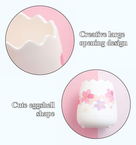 حامل القلم M & G Pen Pency Pencil Pencil For Desk ، Sakura Pencil Cup Marker Holder Makeup Brush Holders ، منظم ملحقات المكتب لمدرسة Office School 1 Pack (أبيض أو وردي) in Kuwait