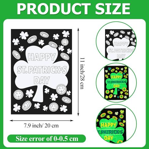 Zhanmai 30 PCS St. Patrick's Day Coloring Posters St. in Saudi Arabia