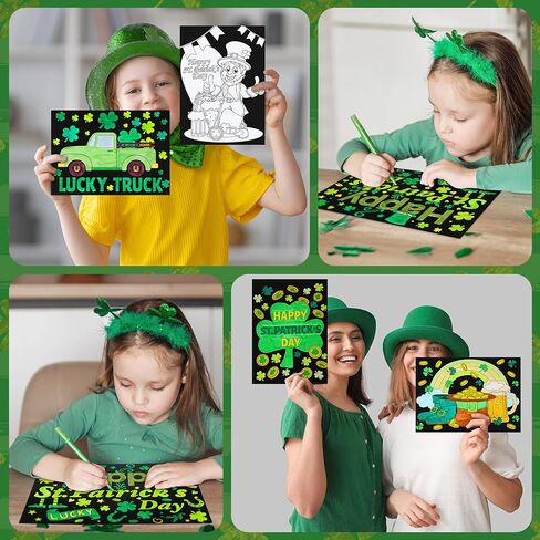 Zhanmai 30 PCS St. Patrick's Day Coloring Posters St. in Saudi Arabia