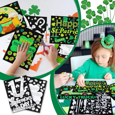 Zhanmai 30 PCS St. Patrick's Day Coloring Posters St. in Saudi Arabia