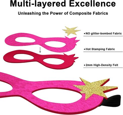 iROLEWIN Superhero Capes for Kids Superhero Costumes for Girls Toddler Princess Dress-Up Big Sister Gifts Christmas Party Toy in Kuwait
