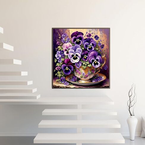 مجموعات الطلاء الماس 5D للمبتدئين للبالغين ، مجموعة فنون الشاي الماس ، DIY COLLE ROUND DRIOD DIAMOND DOT GEM MET in Kuwait