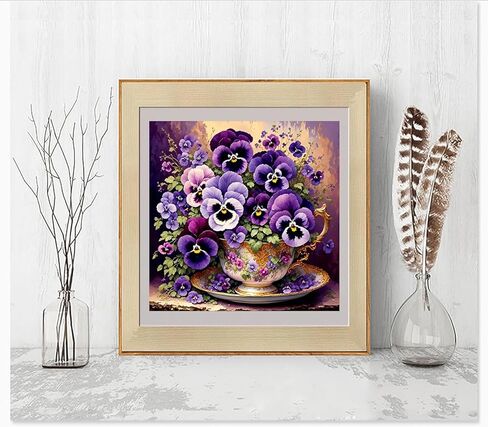 مجموعات الطلاء الماس 5D للمبتدئين للبالغين ، مجموعة فنون الشاي الماس ، DIY COLLE ROUND DRIOD DIAMOND DOT GEM MET in Kuwait