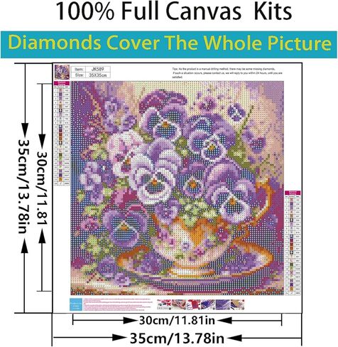 مجموعات الطلاء الماس 5D للمبتدئين للبالغين ، مجموعة فنون الشاي الماس ، DIY COLLE ROUND DRIOD DIAMOND DOT GEM MET in Kuwait