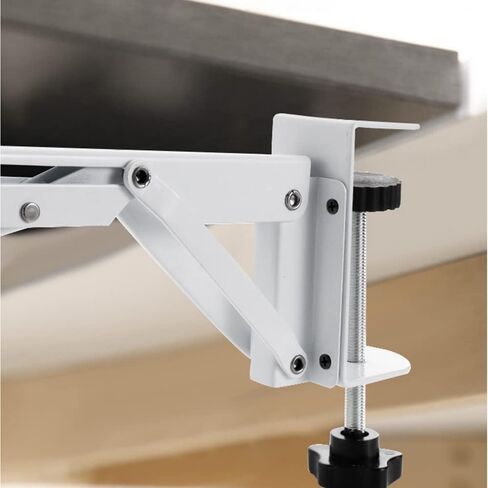 Desk Extender Clamp for DIY Custom Wooden Desk Extender Board (Board not Included), No-Punch Computer Keyboard Tray Clamp for Home or Office (Black) in Saudi Arabia