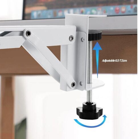 Desk Extender Clamp for DIY Custom Wooden Desk Extender Board (Board not Included), No-Punch Computer Keyboard Tray Clamp for Home or Office (Black) in Saudi Arabia
