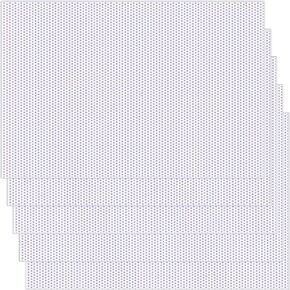 STSTR 5 Sheets 0.5 mm Fursuit Eyes Mesh, White 11.8 x 7.87 Inch Breathable PVC Eye Mesh Sheet, Waterproof Printable Eye Nets for Furry Cosplay, Props, Fursuits Crafts Making
