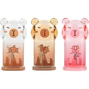 مجموعة القرطاسية Capybara اللطيفة ، اللوازم المدرسية في Kawaii ، بما في ذلك 3pcs Capybara Sharpeners ، لمستلزمات School School Kawaii (3pcs)