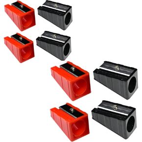 Pencil Sharpener Metal Blade Carpenter Pencil Sharpener Jumbo Crayon Sharpener,Hand held Sharpener,Woodworker Sharpeners Sharpening Golf Pencils 4-Pack