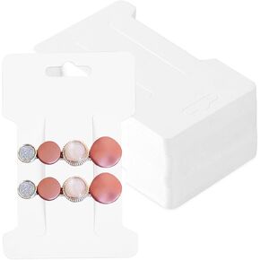 200 Pieces Hair Clip Display Cards 350gsm Cardstock Hair Bow Display Holder Hair Clip Bow Display Cards for Hair Accessories Display and Organizing 4.25x2.75 Inches