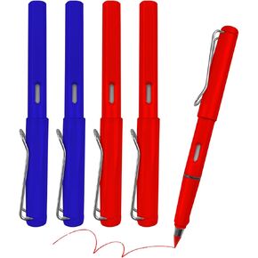 Everlasting Checking Pencils Blue Erasable Pencils Correcting Pencils with Erasers for Checking Map Marking Coloring Tests Grading 4 Pack