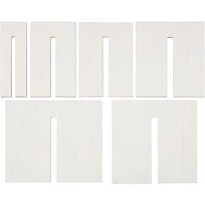 FREEBLOSS 6Pcs Bow Maker Templates Wooden Bow Maker Wood Bow Tie Boards Ribbon Bow Making Tool for Bows Crafts Making Easy Bow Maker for 7 Sizes Bows Crafts