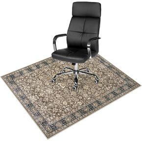 Anidaroel 36"x48" Chair Mat for Hardwood Floor/Tile Floor, Desk Chair Mat for Home Office, Under Desk Rug for Rolling Chair, Anti-Slip Office Rugs for Rolling Chairs, Large Floor Protector Rug, Blue