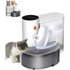 Wireless Smart Pet Water Fountain Automatic Water Change Intelligent System, Super Quiet Smart Cat Water Fountain, 180 Days Battery Life, 3L Large Capacity, Smart Pet Water Fountain for Dogs and Cats