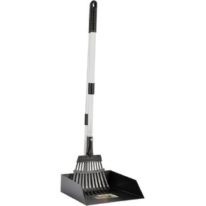 Precision Pet Products Little Stinker Huchice Scoop Pan Barge Ban مع Rake - 6200-66215 ، Silver/Black