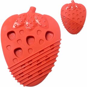 Dog Licking Mat,Fun Fruit Shape Dog Toys Creative Design Pet Placcemat,Slow Feeder for Small Dogs (Carrot)