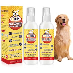 No Chew Spray for Dogs Bitter Apple Formula Stop Dogs from Chewing Furniture Anti Licking Spray for Puppies and Cats Yuck Bitter Deterrent Alcohol-Free Gentle on Skin in Kuwait