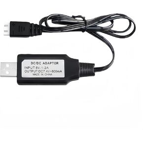 7.4V XH-3P USB Charger Cable for RC Toys, Splatter Ball Gun, RC Car, RC Boat,RC Trucks and RC Plane
