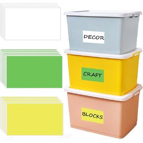 90Pcs Large Moving Labels for Boxes, 5 X 3 Inch Label Stickers for Storage Bins, Rectangular Stickers Color-Coding Labels for Home Organization, Kitchen Storage Containers, Desk Items Blank Labels