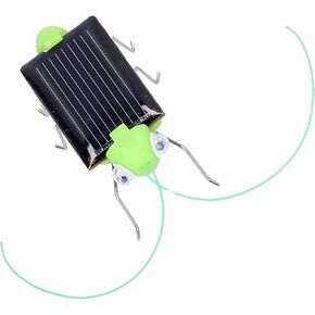 Jerys Solar Powered Walking Grasshopper, Solar Powered Grasshopper Toys, Educational Fake Grasshopper Moving Toys for Kids Birthday Gift, Christmas, Halloween, Party Favor