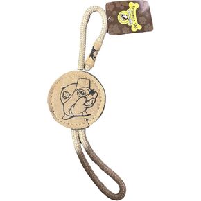 Buc-ee's Natural Tug-of-War Dog Toy - Durable Rope for Interactive Play and Chewing, Brown