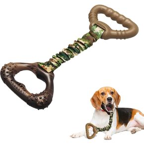 Interactive Dog Toy for Large Breeds - Heavy-Duty Chew Toy with Elastic Rope, Perfect for Tug-of-War and Promoting Positive Chewing Habits
