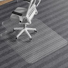 حصيرة كرسي مكتب Tonaus للسجاد مع الأشجار T ، 52 "× 36" شفافة PVC Home Office Desk Chair لحماية للحماية من الأرضية مع واقي السجاد الوبر غير المنقوش