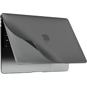 BlueSwan Flexible Case Compatible with MacBook Air 13 inch 2018-2021 Release Model M1 A2337 A2179 A1932, Shatterproof PP and Matte Anti-Fingerprint Protective Case for Air 13.3'', Matte Black