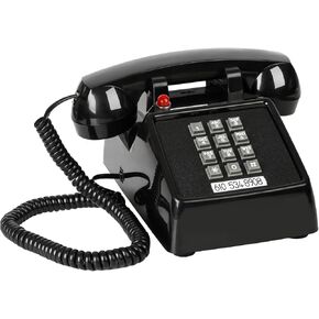 Sangyn Retro Landline Phone Classic 2500 Phone Adalog Desk Phone مع مؤشر Ringer Ringer Vintage Worded هاتف قديم لمكتب Home School Hotel Office