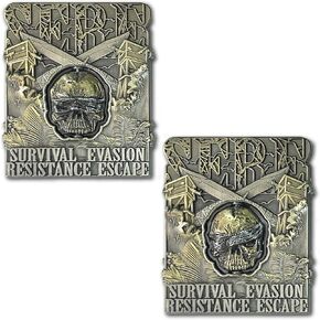 SERE Servival Evasion Resistance Escape Training Collection Military Spinner Coin