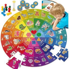Floor Puzzle,Jigsaw Puzzles,Animal Puzzle for Kids,Alphabet Learning Toys,ABC Letter Games for Kindergarten,Memory Matching Game,Family Board Game,Toddler Educational Toys,Preschool Activities