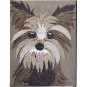 Dog Needle-Felting Kit - Brown - DIY Blue Canvas Needle-Felting Kit | 100% Wool & Recycled Plastic