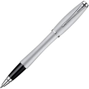 PARKER Urban Fashion Roller Ball Pen, Silver, Medium Point