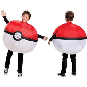 Disguise Super Mario Costume, Inflatable Nintendo Mario Kart Boys Outfit, Fan Operated Expandable Character Blow Up Suit Red & Blue, Childrens Size