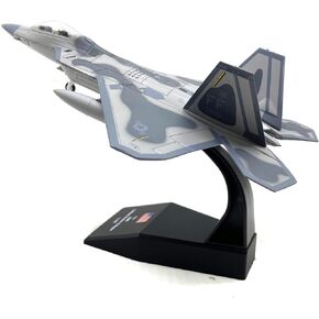 Enatuther 1/100 Scale F-22 Raptor Model Airplane Fighter Jet Model Diecast Airplanes Military Models Fighter Plane Model for Men