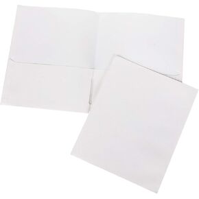 Amazon Basics Two-Pocket Folder, Letter, Pack of 250, White