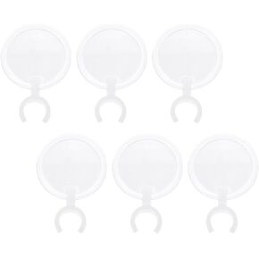 EXCEART 6 Pcs Penholder Magnifying Glass Diamond Art Pen Versatilen Magnifying Light with Clamp Magnifier DIY Rhinestone Painting Supply 5d Portable White Plastic 100x Pen Holder