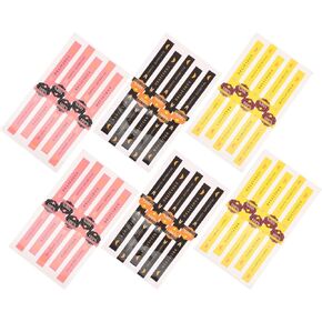 Happyyami Cake Containers with Lids Food Retail Package Sticker Seal Self Adhesive Paper Sticker Envelopes Labels 50Pcs Sealing Stickers for Handmade Baking Supplies Pink Black Yellow Cake Slicer