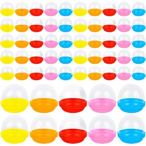 84 Pcs Vending Machine Capsules Colorful Vending Machine Capsules Empty Acorn Capsules Bulk for Easter Basket Stuffers DIY Craft Prizes Party Favors, 7 Colors